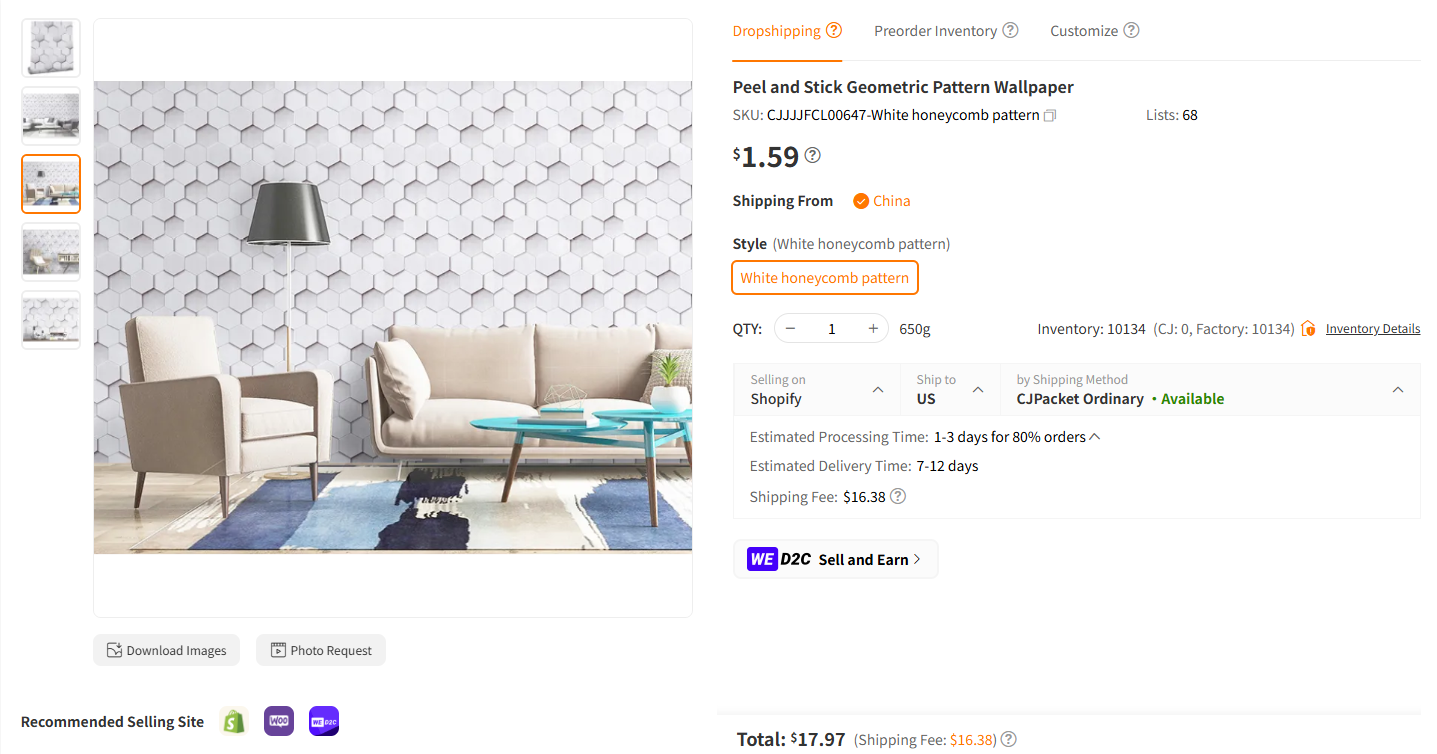 Peel-and-Stick Wallpaper